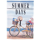 Dicksons Magnolia Garden Summer Days Bike Beach Blue 18 x 13 Polyester Outdoor Garden Flag