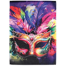 Dicksons Magnolia Garden Outdoor Flag Decoration For Garden, Yard, Or Walkway Standard 13 x 18, Weather Resistant Polyester, Mardi Gras Mask