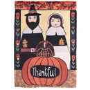 Dicksons Magnolia Garden Outdoor Flag Decoration For Garden, Yard, Or Walkway Standard 13 x 18, Weather Resistant Polyester, Pilgrims Thankful