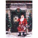 Dicksons Magnolia Garden Outdoor Flag Decoration For Garden, Yard, Or Walkway Standard 13 x 18, Weather Resistant Polyester, Santa Delivering Presents