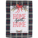 Dicksons Christmas Garden Flag, Outdoor Holiday Decoration, Double-Sided Seasonal Yard Banner Standard 13 x 18 Inch Polyester Plaid Home Sweet Home