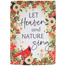 Dicksons Christmas Garden Flag, Outdoor Holiday Decoration, Double-Sided Seasonal Yard Banner Standard 13 x 18 Inch Polyester Let Heaven and Nature Sing