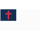 Dicksons Christian Flag Blue, Red, and White 2.75 x 5 Inch Vinyl Refrigerator Magnet