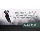 Dicksons Shall Renew Their Strength Black and Grey 5 x 3 Inch Vinyl Decorative Refrigerator Magnet