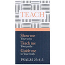 Dicksons Teach Show Me Your Ways Guide Me in Your Truth White and Blue 5 x 2.75 Vinyl Decorative Refrigerator Magnet