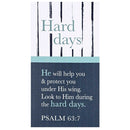 Dicksons Hard Days He Will Help You and Protect You Blue and White 5 x 2.75 Vinyl Decorative Refrigerator Magnet