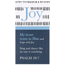 Dicksons Joy My Heart Trust in Him and Leaps with Joy Blue and White 5 x 2.75 Vinyl Decorative Refrigerator Magnet