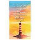 Dicksons Lighthouse at Sunset - John 12:46, Multicolor 5 x 2.75 Inch Vinyl Refrigerator Magnet