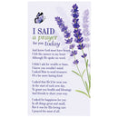 Dicksons Lavender Flower Butterfly - I Said A Prayer for You, Purple/White 5 x 2.75 Inch Vinyl Refrigerator Magnet