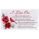 Dicksons Cardinal, I Live On, Red/White 5 x 2.75 Inch Vinyl Refrigerator Magnet