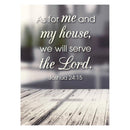 Dicksons As for Me and My House Grey and White 2.5 Inch Vinyl Refrigerator Magnet