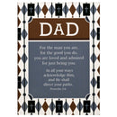 Dicksons Inspirational Christian Rectangular Refrigerator Magnet Faith Home Decor 5 x 2.75 Inch Hardboard Dad Loved and Admired