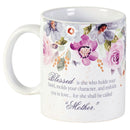 Dicksons She Is Blessed Spring Pink Floral 11 ounce Ceramic Novelty Coffee Mug Cup
