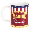 Dicksons Proud Marine Family Red and Gold 11 ounce Ceramic Coffee Tea Cup Mug