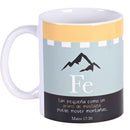 Dicksons Fe Grano De Mostaza Puede Mover Montanas Blue and Yellow 11 Ounces Ceramic Tea Coffee Cup Mug