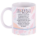 Dicksons Sisters In Christ, Sisters By Heart, Multicolor 11 Ounces Ceramic Hot/Cold Drinking Mug
