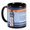 Dicksons Inspirational Christian Coffee Cup Mug 11 Ounce Ceramic Lighthouse Thy Word Is a Lamp