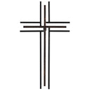 Dicksons Abstract Lines Black 18.75 x 10.6 Metal Wall Cross Home Décor Decoration