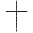Dicksons Twisted Cross Black 15.5 x 10.75 Metal Decorative Wall Home Décor