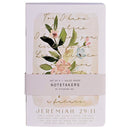 Dicksons Women's Inspirational Christian Notetakers Lined Journal Ruled Notebook 5.5 x 8.5 Inch Paper Floral Scripture Assorted Set of 3