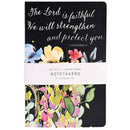 Dicksons Notetakers Lined Journal Notebook 5.5 x 8.5 Inch Paper Lord Is Faithful Floral [Office Product]