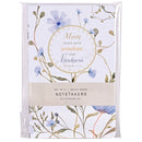 Dicksons Women's Inspirational Christian Notetakers Lined Journal Ruled Notebook 5.5 x 8.5 Inch Paper Floral Mom Leads With Kindness Scripture Assorted Set of 3