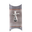 Dicksons Palm Hand Cross Figurine 1.5 x 2.5 Zinc Alloy Metal Silver-Toned Spanish Salmos 46:10