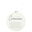 Dicksons My First Communion White Finish Double Sided White 4.5 x 4 MDF Ornament Holiday Tree Ornament
