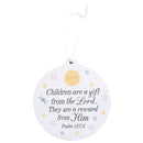 Dicksons Children are A Gift - Psalm 127:3, White Small MDF Wood Decorative Hanging Ornament