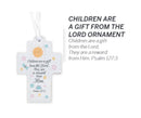 Dicksons Cross Children are A Gift, Psalm 127:3 Multicolor Small MDF Wood Decorative Hanging Ornament