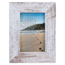 Dicksons Footprints Distressed White 9 x 7 Inch Wood Wall or Tabletop Picture Photo Frame