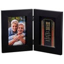 Dicksons Man Of God Strength Perfect Way Black 12 x 8 Wood And Glass Hinged Double Tabletop Photo Frame
