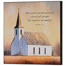 Dicksons Inspirational Christian Wall Art Plaque 9.75 x 9.75 Inch MDF Church God's People Live in Unity