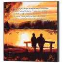 Dicksons I Journey On Since You've Been Gone Autumn Lake Scene 10 x 10 Inch MDF Decorative Wall Sign Plaque