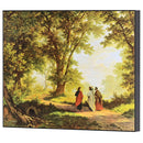 Dicksons Way To Emmaus With Disciples Green And Brown 10 x 8 Wood Decorative Wall Plaque Hanging Artwork