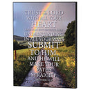 Dicksons Trust In The Lord - Proverbs 3:5-6 - 14 x 11 Inch MDF Wood Block Sign for Tabletop or Wall