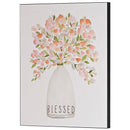 Dicksons Inspirational Christian Wall Art Plaque 10.75 x 13.75 Inch MDF Floral Blessed