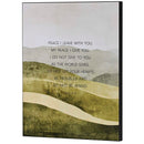 Dicksons Inspirational Christian Wall Hanging Plaque Décor for Home 11 x 14 Inch MDF Pasture Peace I Leave With You