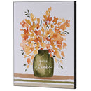 Dicksons Inspirational Christian Wall Hanging Plaque Décor for Home 11 x 14 Inch MDF Flower Vase Give Thanks