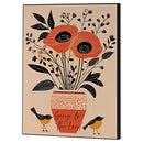 Dicksons Inspirational Christian Wall Hanging Plaque Décor for Home 11 x 14 Inch MDF Bouquet With Birds Sing to the Lord