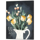 Dicksons Grass Withers Flower s Fade Yellow Flower Pitcher 11 x 14 MDF Decorative Wall Art Plaque