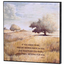 Dicksons Abide In Me - John 15:7-12 Inch MDF Wood Block Sign for Tabletop or Wall
