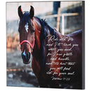 Dicksons Ride With Me And I'll Teach You What You Need Horse Themed Brown 12 x 12 Wood Decorative Wall Plaque Hanging Artwork