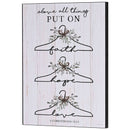 Dicksons Inspirational Christian Wall Art Plaque 11.75 x 15.75 Inch MDF Faith Hope Love