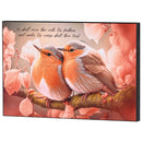 Dicksons He Shall Cover Thee, Psalm 91:4, Multicolor 12 x 8 Inch MDF Wood Wall Art Plaque