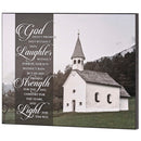 Dicksons God Didn't Promise Without, Multicolor 14 x 11 Inch MDF Wood Wall Art Plaque