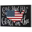 Dicksons God Shed Grace On Thee Patriotic 14 x 9 MDF Decorative Wall Plaque