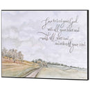 Dicksons Love The Lord Your God - Matthew 22:37-16 x 12 Inch MDF Wood Block Sign for Tabletop or Wall