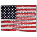 Dicksons Inspirational Christian Wall Art Plaque 8.75 x 17.75 Inch MDF American Flag Lord's Prayer