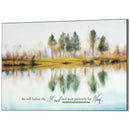 Dicksons Be Still Before The Lord Tree Reflection 18 x 12 MDF Wall Art Sign Plaque
